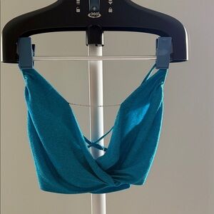 Princess Polly Teal sparkly chain top